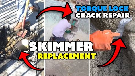 Quick Pool Fix: Replace Skimmer & Repair Cracks